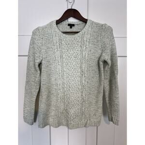 Talbots Cable Knit Sweater Women's Medium 100% Cotton